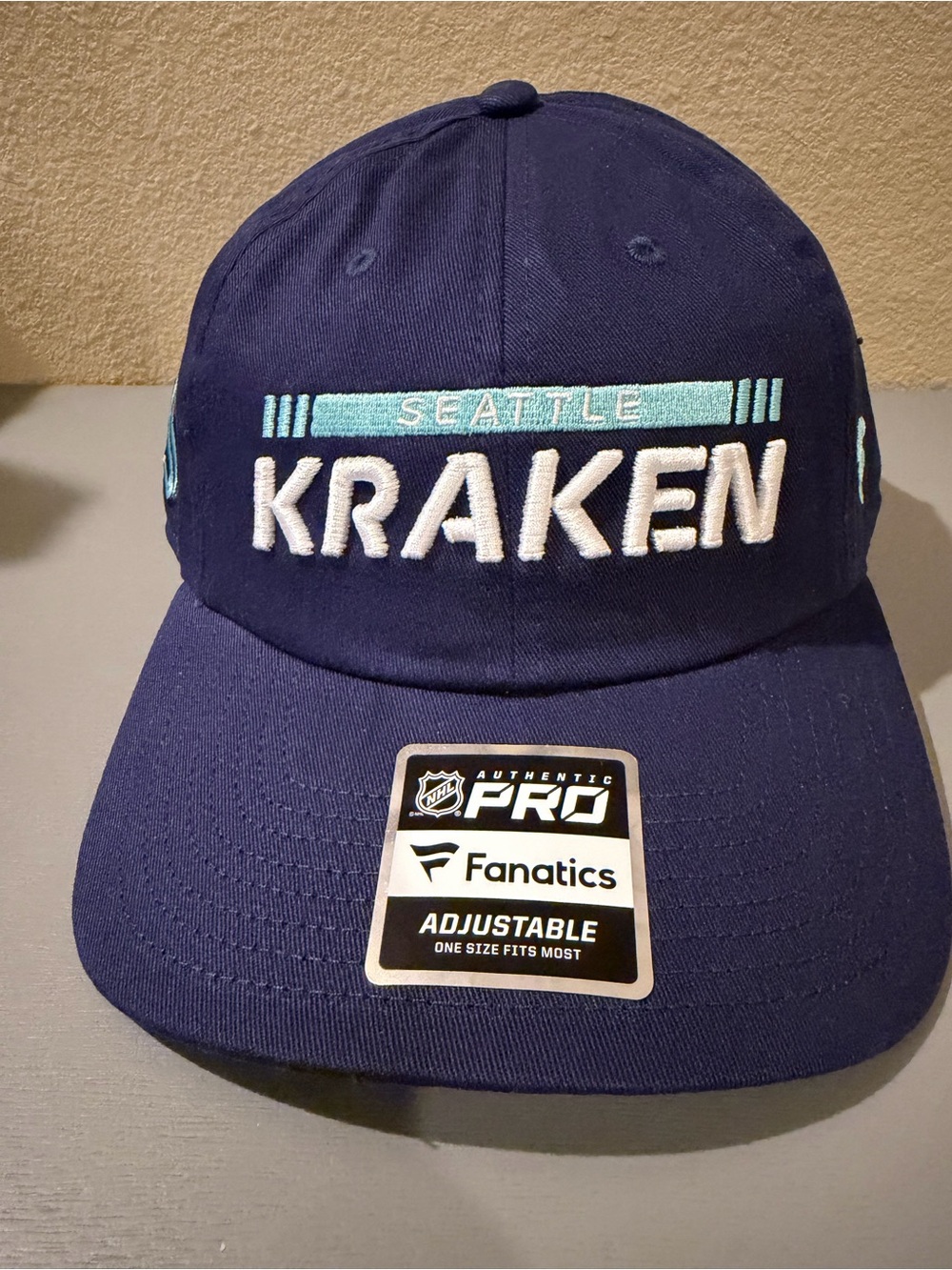 Seattle Kraken NHL Fanatics Authentic Pro Adjustable Hat – NWT